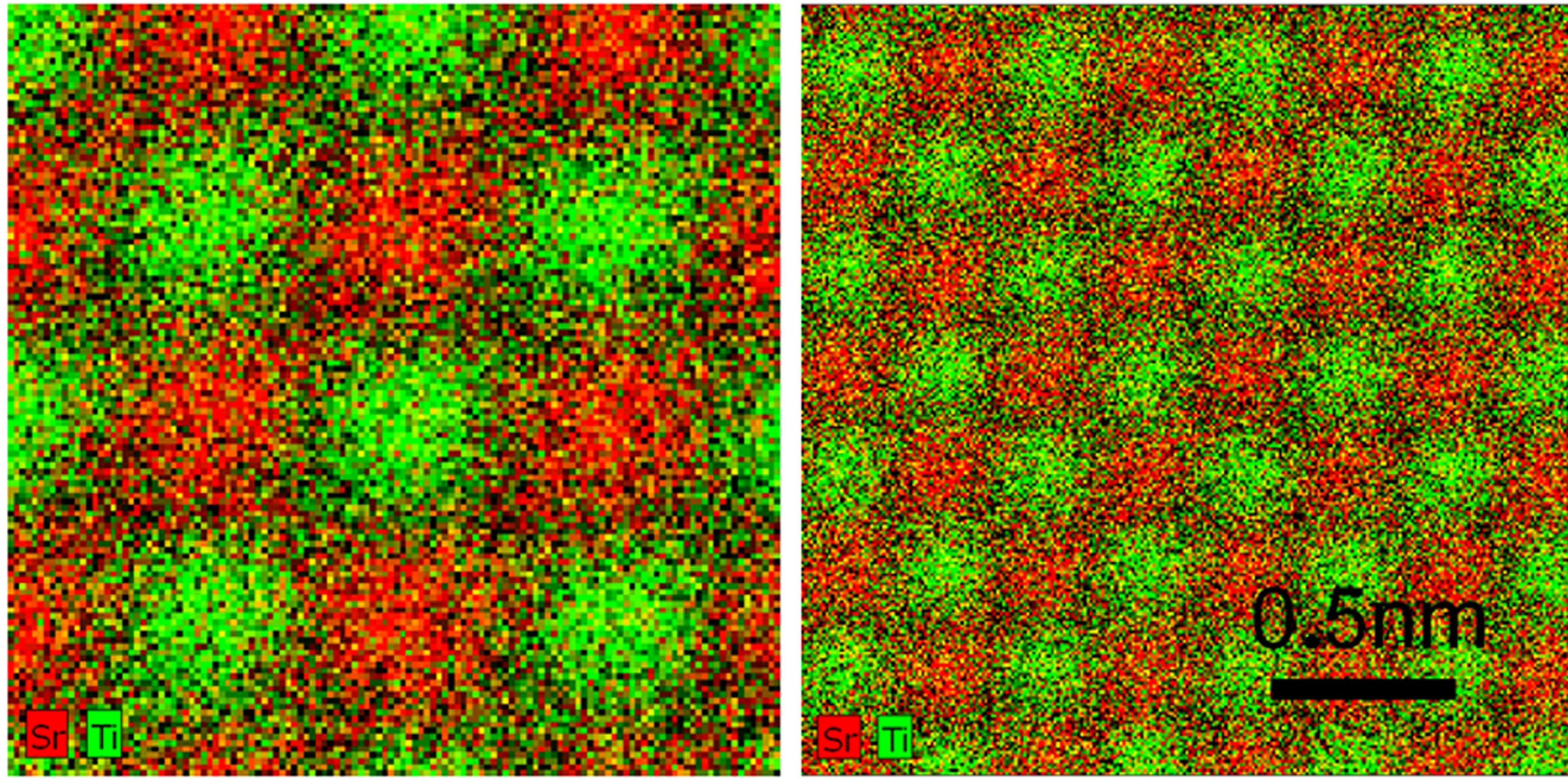 Atomic-level spectroscopy of the material Strontium Titanate