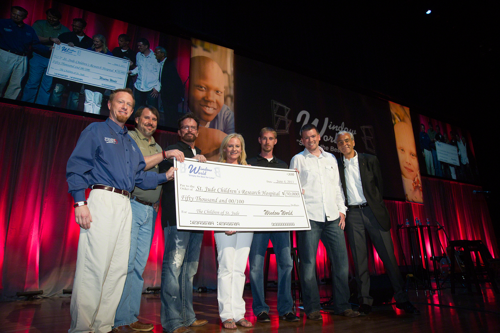 Window World presents $50,000 check to St. Jude Children's Research Hospital