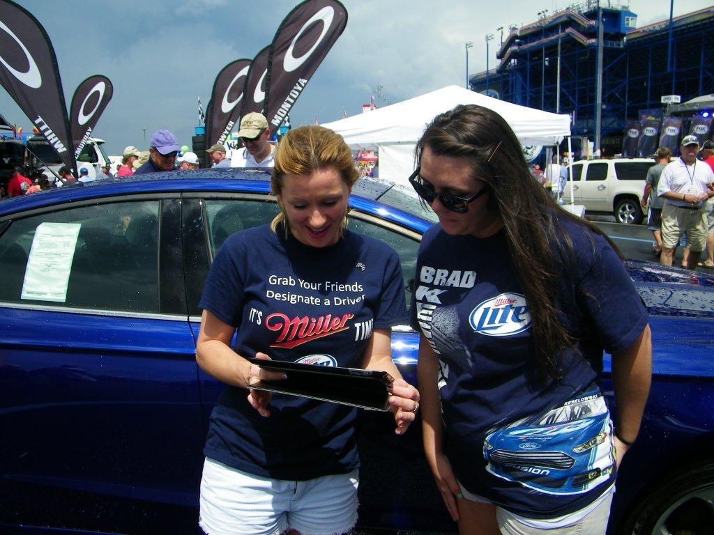 Designated driver booth at Kentucky Speedway