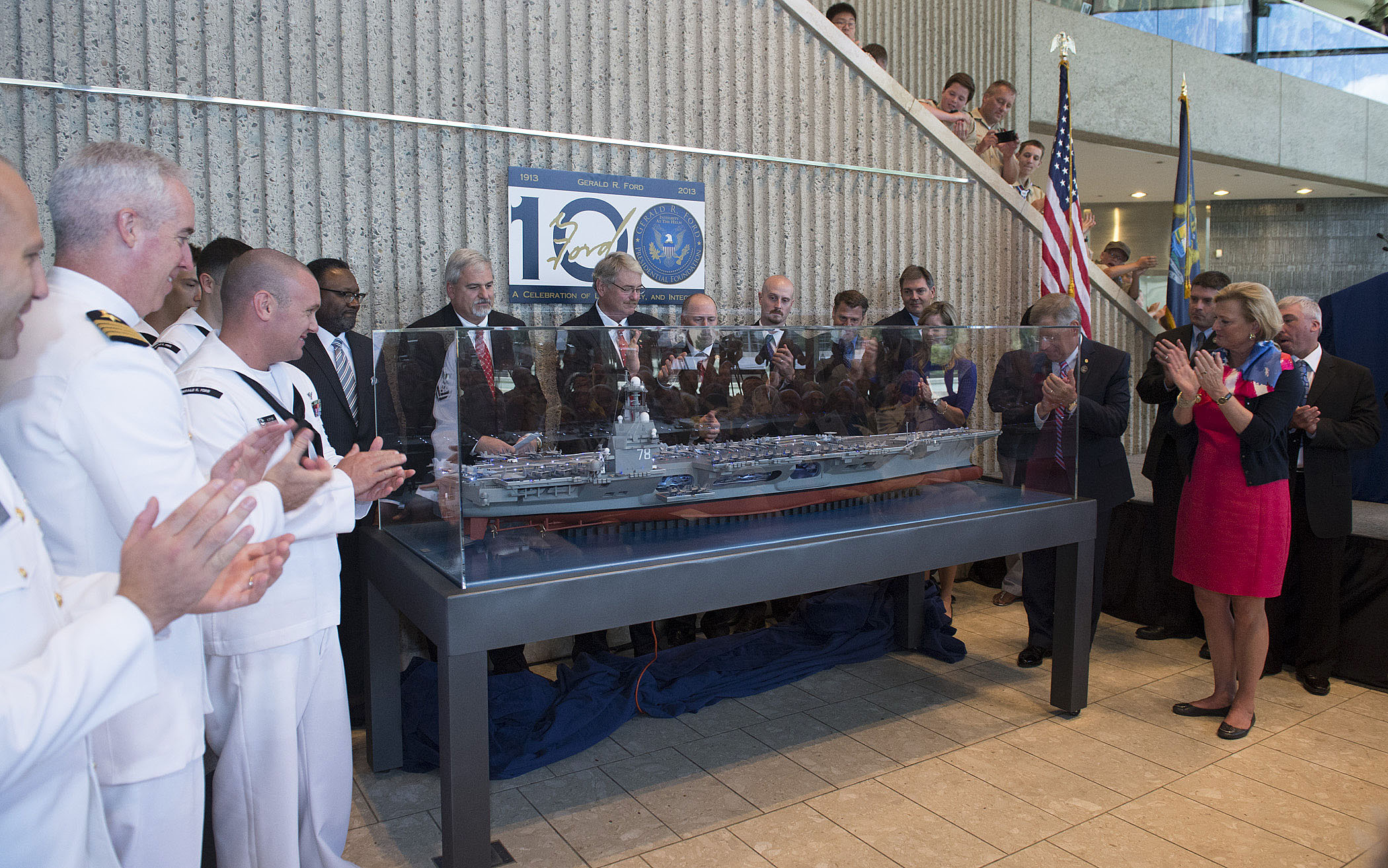 Ford Museum Model, CVN 78, Susan Ford Bale