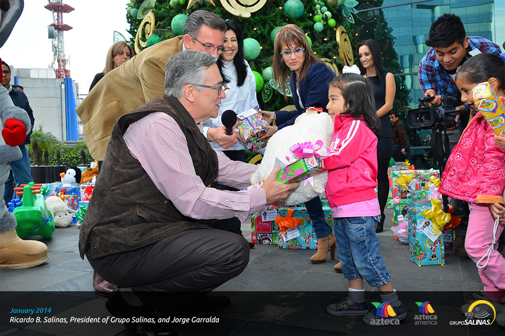 Ricardo B. Salinas and  Jorge Garralda