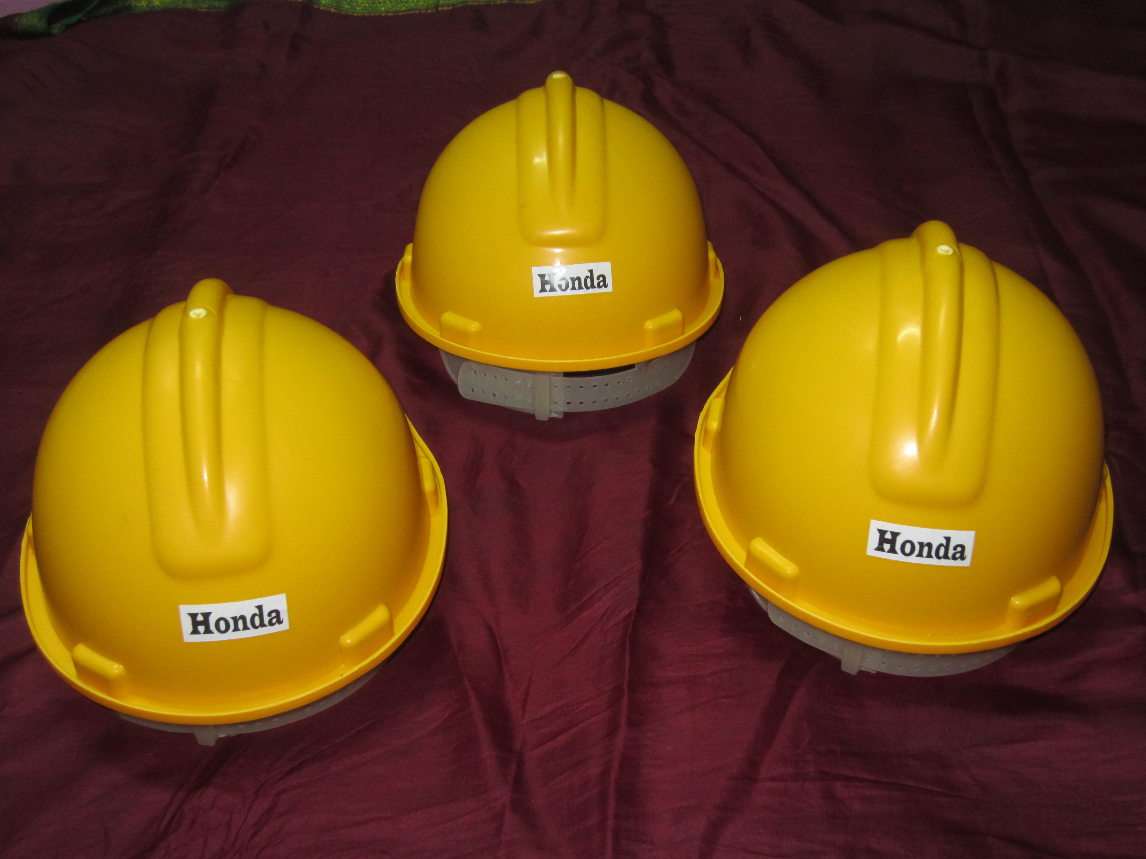 Safety helmets made of Cereplast Biopropylene