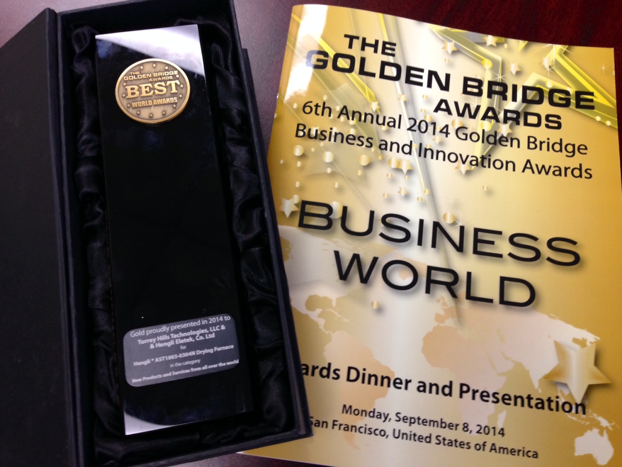 Gold Bridge Award 2014