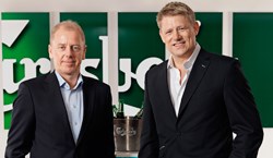 Jørgen Buhl Rasmussen and Peter Schmeichel