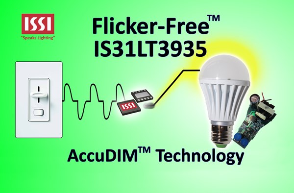 ISSI Introduces TRIAC Dimmable LED Driver IC for Retrofit Light Bulbs