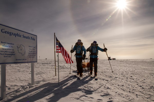Expedition Reaches The South Pole