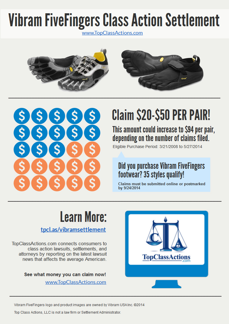 vibram five fingers lawsuit