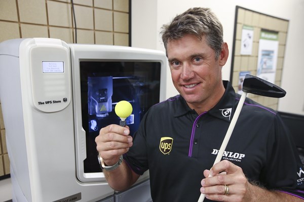 Lee Westwood and 3D Printer at The UPS Store