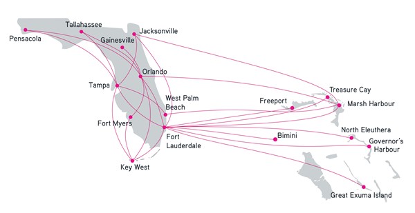 Silver Airways Florida Network 
