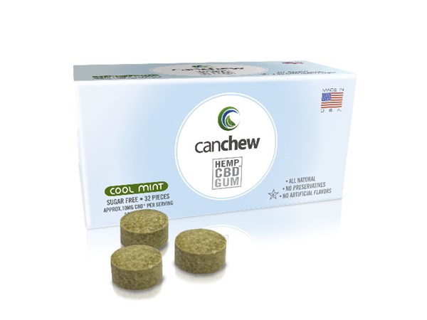 CanChew(R) Hemp Infused Chewing Gum