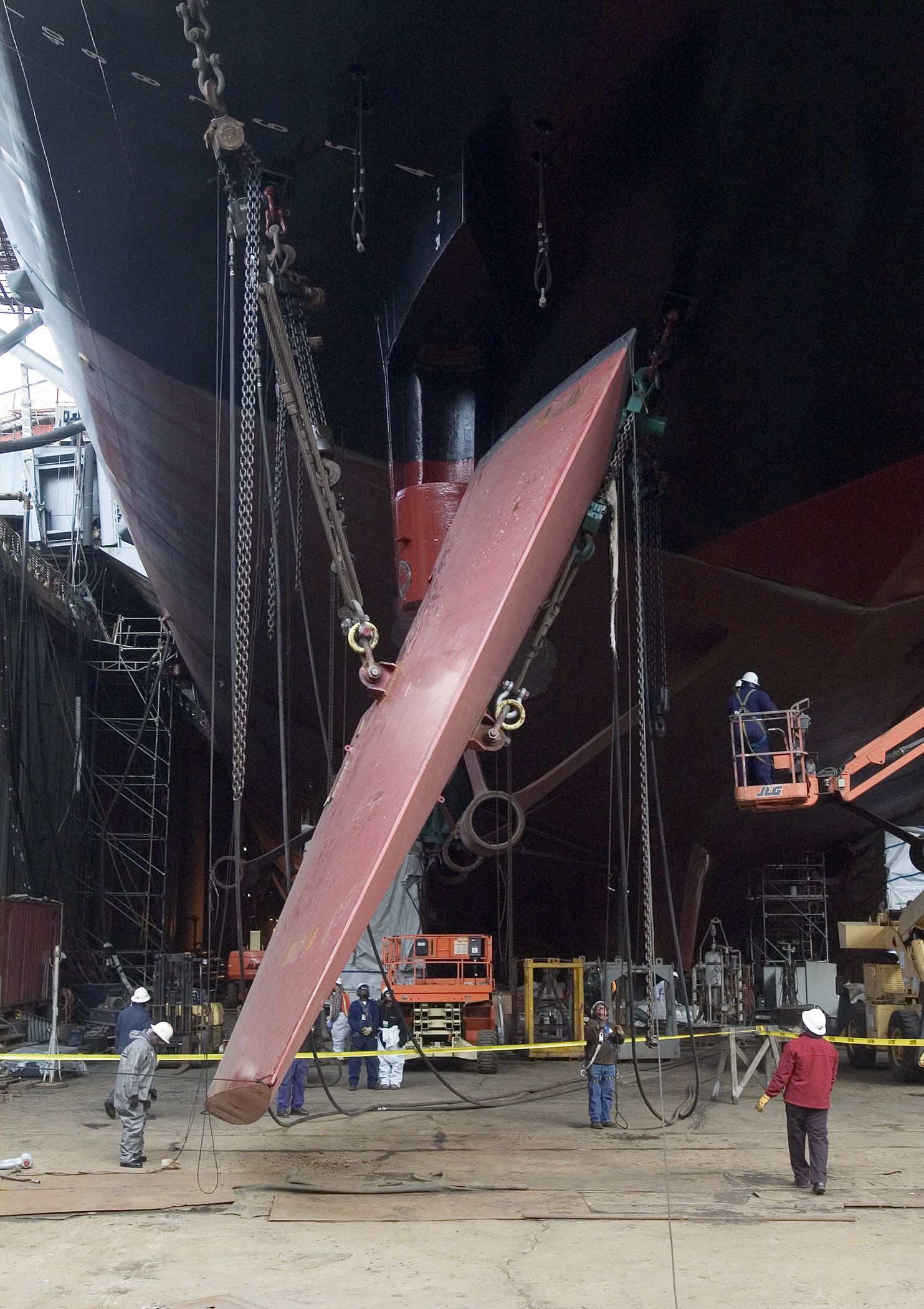 USS Carl Vinson's rudder