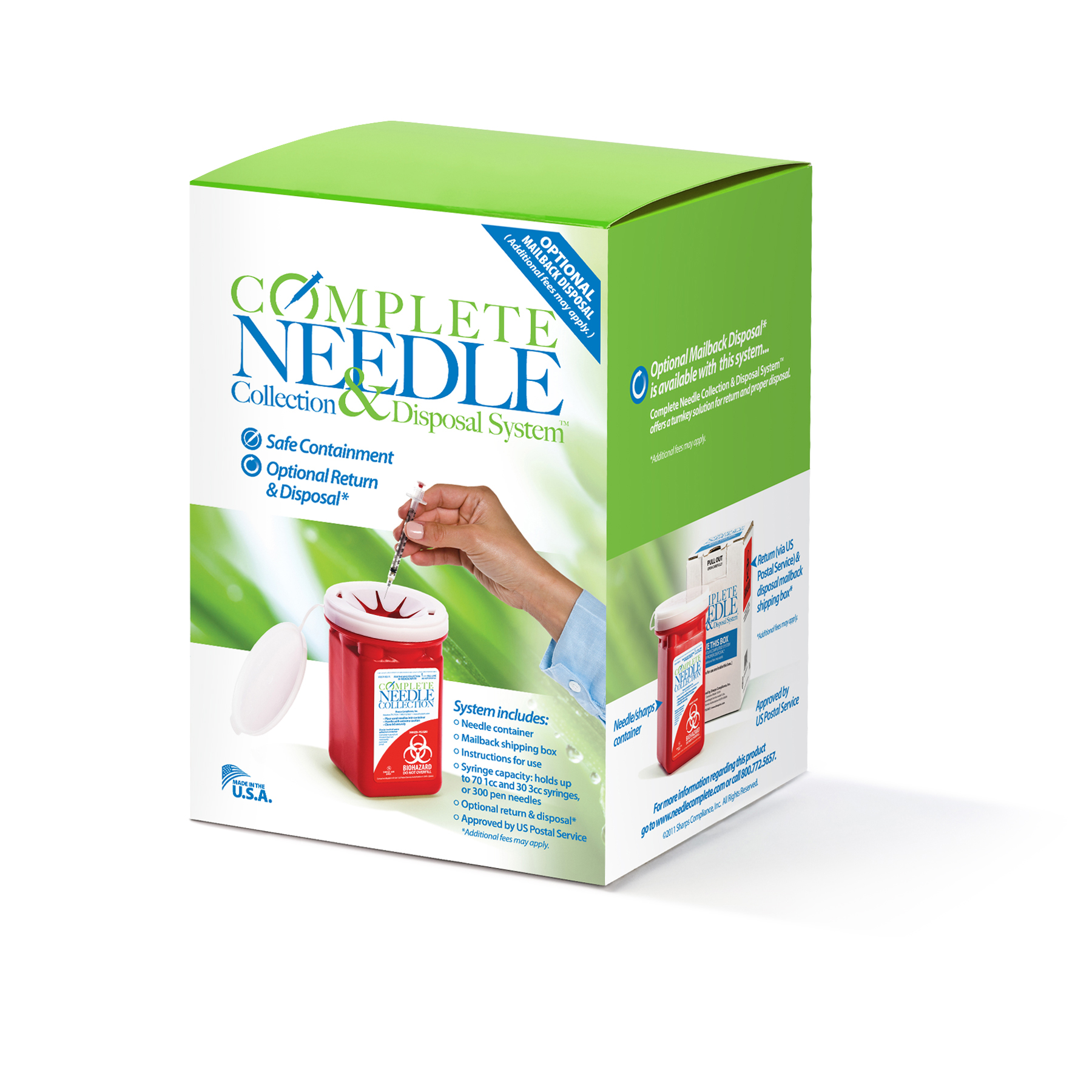 Complete Needle Collection & Disposal System(TM)
