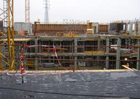 Baustelle Universität Esch sur Alzette, Luxembourg Bauvorhaben: Maison des sciences humaines Ausführenden Bauunternehmen: Firma Lux TP S.A., Sandweiler (Lux), Firma Poeckes Sàrl, Rumelange (Lux)