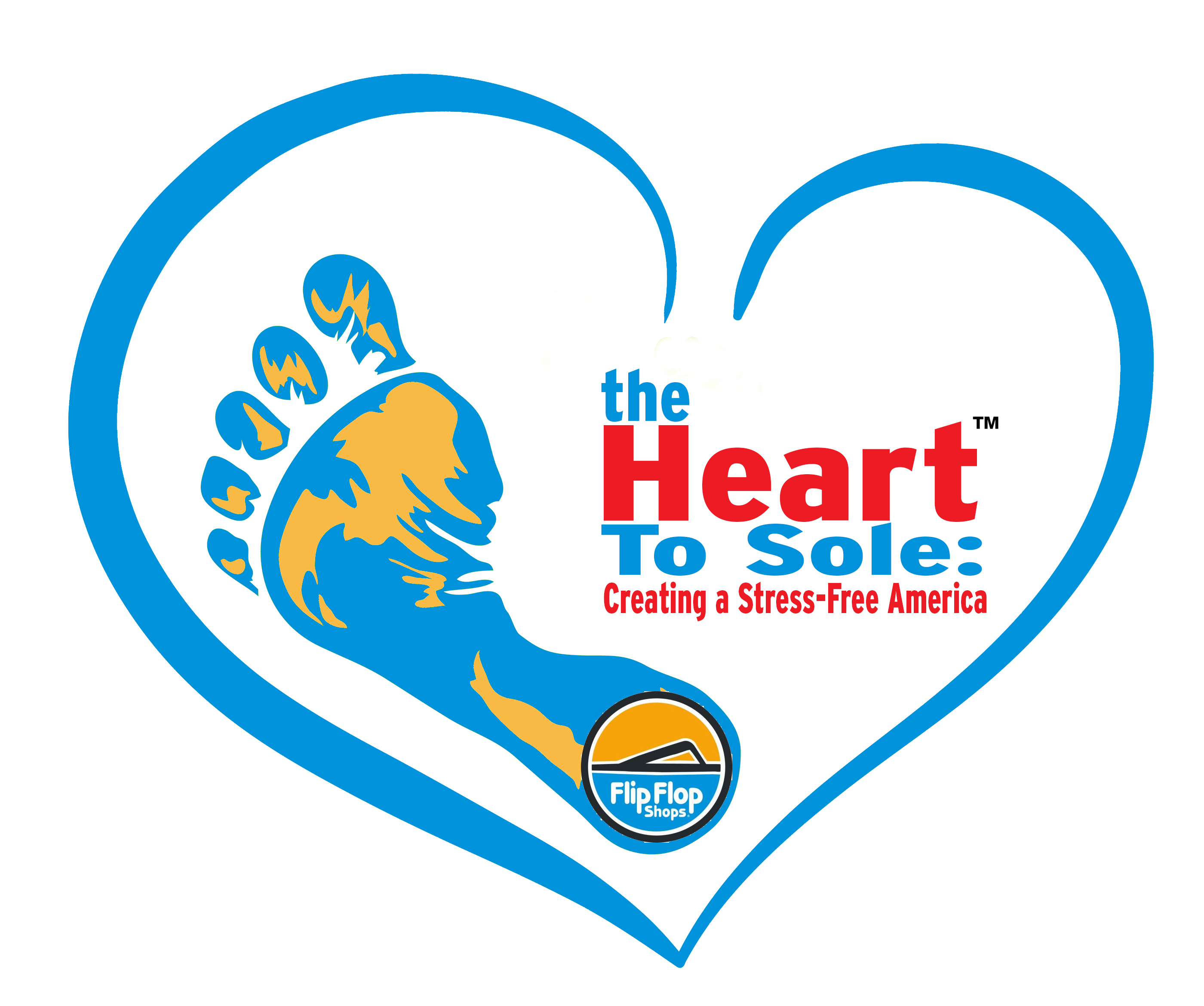 The Heart To Sole: Creating a Stress-Free America Logo